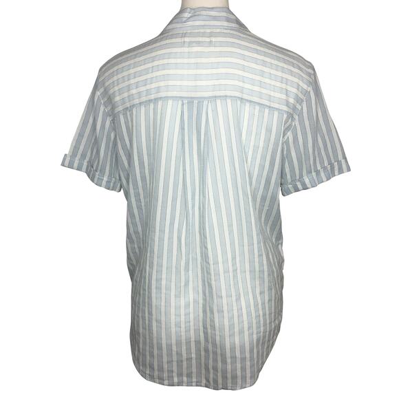 Treasure & Bond Blue and White Stripe Shirt - Size Small - Picture 8 of 10